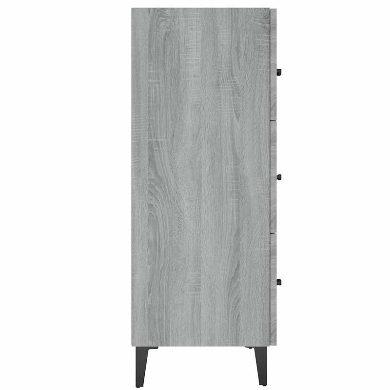 Dulap, gri sonoma, 69,5x34x90 cm, lemn compozit