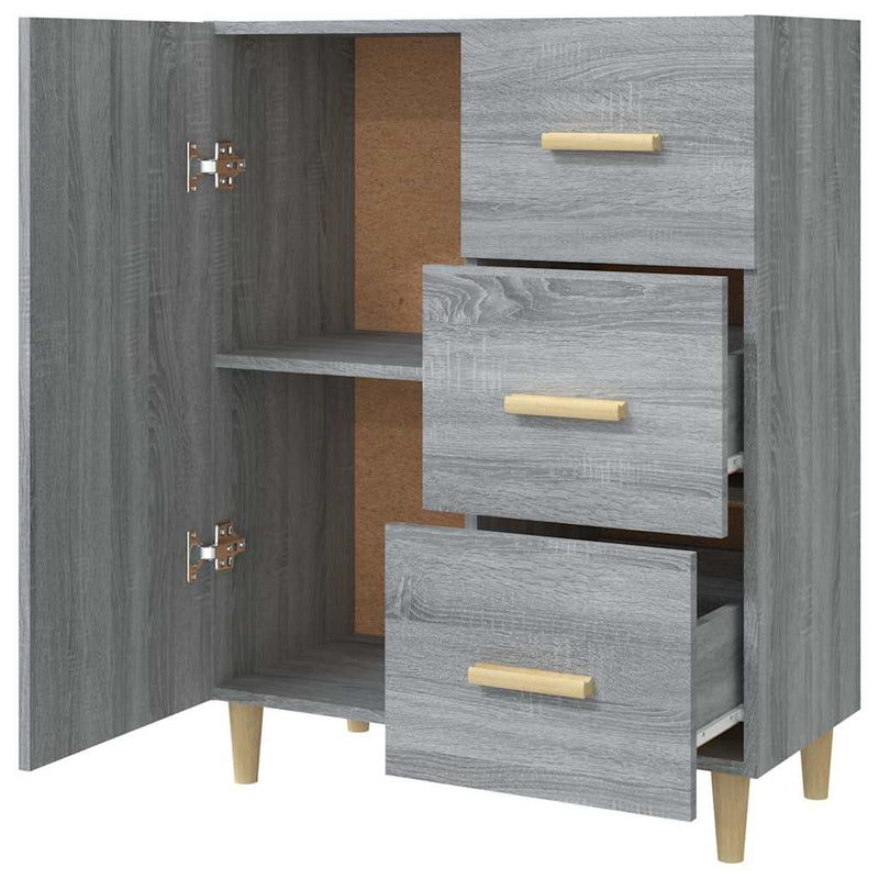 Dulap, gri sonoma, 69,5x34x90 cm, lemn compozit