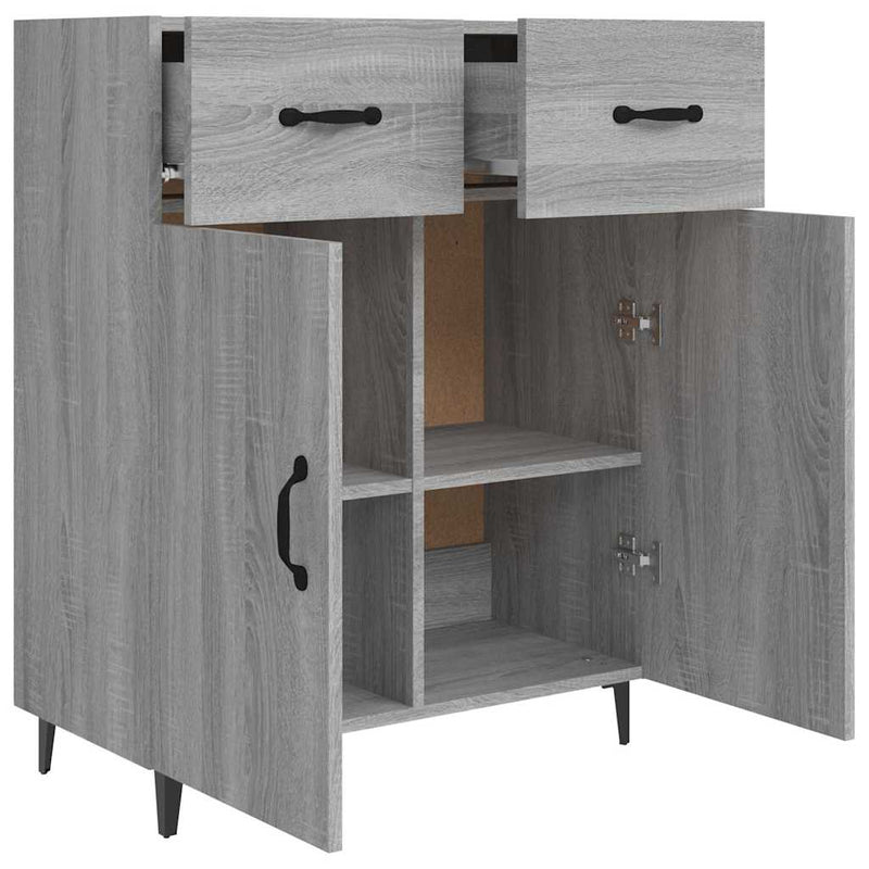 Dulap, gri sonoma, 69,5x34x90 cm, lemn compozit
