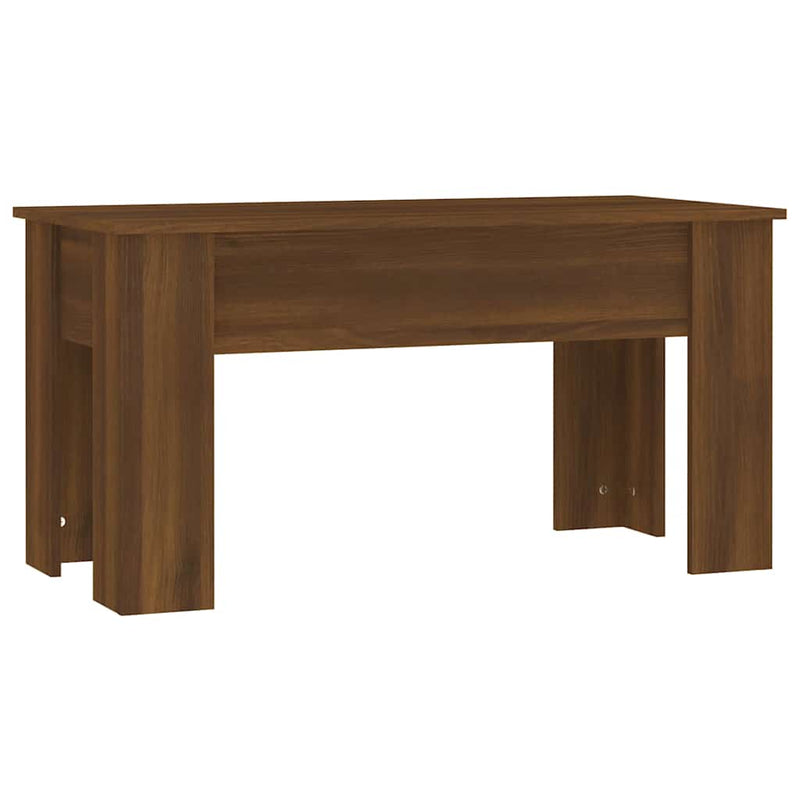 Măsuță de cafea, stejar maro, 101x49x52 cm, lemn prelucrat