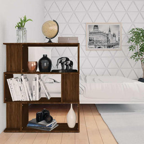 Bibliotecă/Separator, stejar maro, 80x24x96 cm , lemn prelucrat