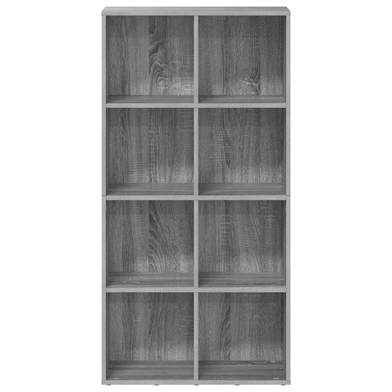 Bibliotecă/Servantă, gri sonoma, 66x30x130 cm, lemn prelucrat