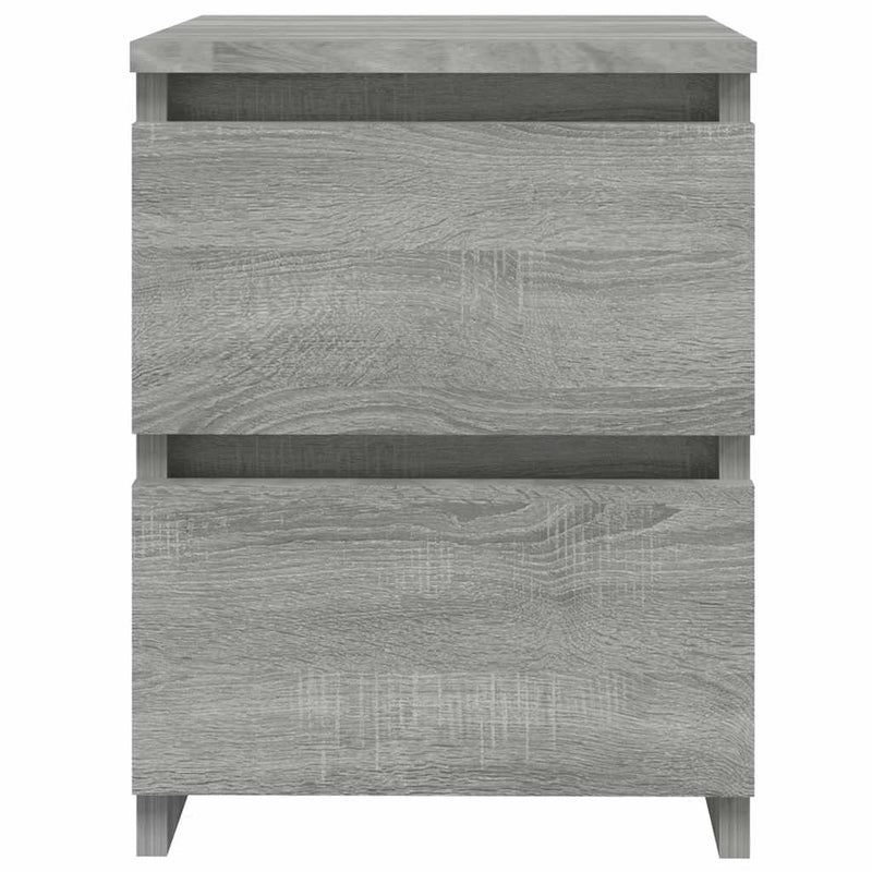 Noptiere 2 buc. gri Sonoma 30x30x40 cm lemn prelucrat