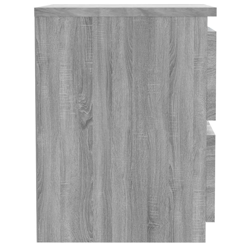 Noptiere 2 buc. gri Sonoma 30x30x40 cm lemn prelucrat