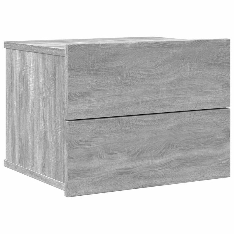 Noptiere, 2 buc., gri sonoma, 40x30x30 cm, lemn prelucrat