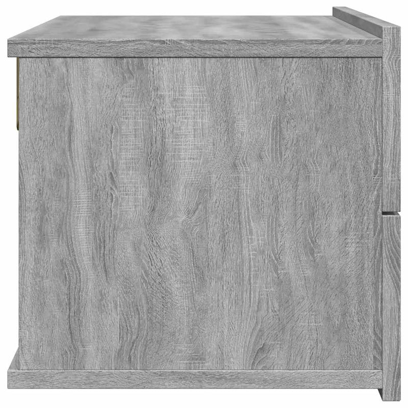 Noptiere, 2 buc., gri sonoma, 40x30x30 cm, lemn prelucrat