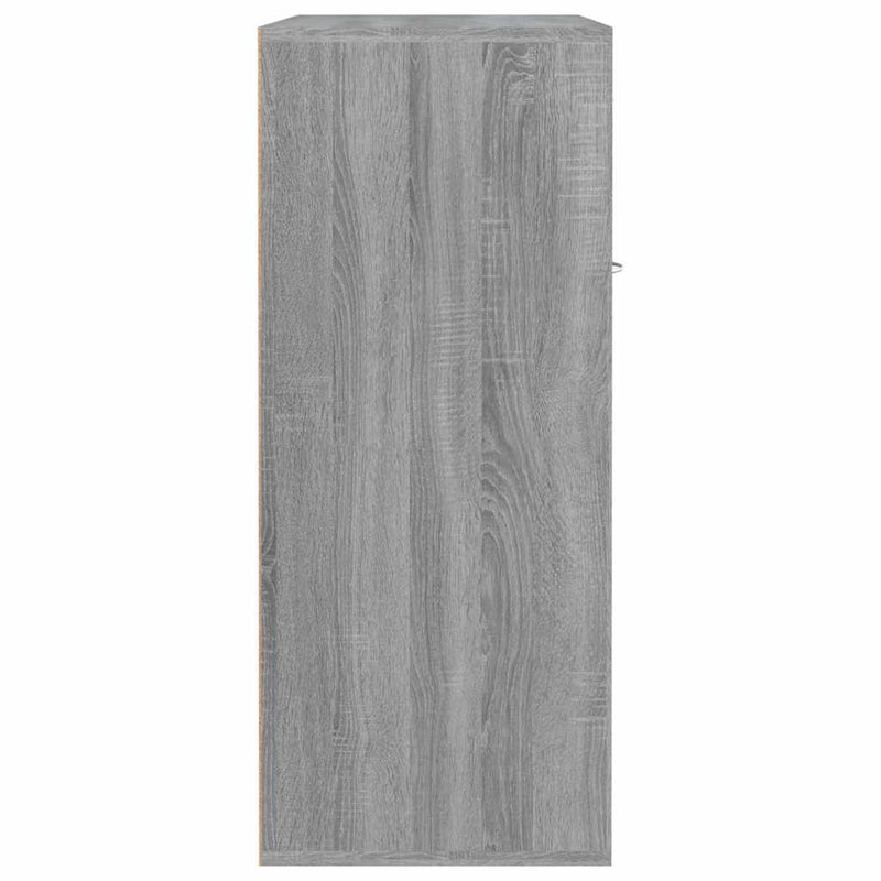 Pantofar, gri sonoma, 60x35x84 cm, lemn compozit
