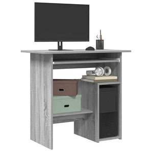 Birou, gri sonoma, 80x45x74 cm, lemn prelucrat