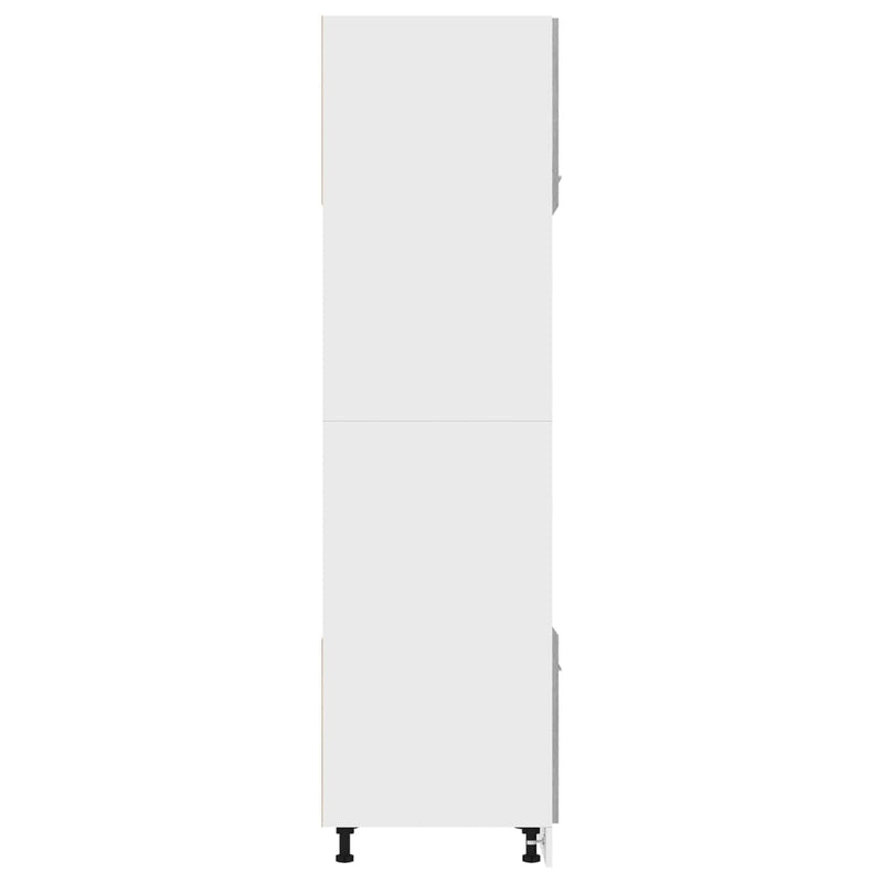 Dulap cuptor microunde “Lyon”, gri sonoma, 60x57x207cm