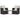 Set mobilier de exterior cu perne, 3 piese, negru, poliratan