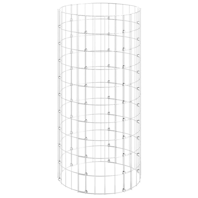 Stâlp de gabion, Ø50x100 cm, oțel galvanizat, circular