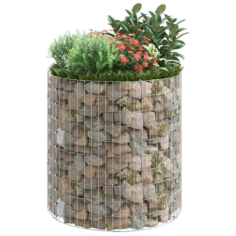 Stâlp de gabion, Ø100x100 cm, oțel galvanizat, circular