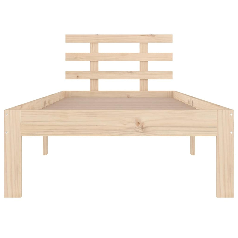Cadru de pat single, 90x190 cm, lemn masiv