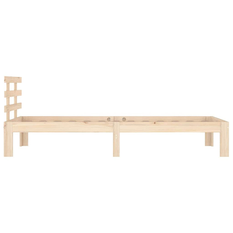 Cadru de pat single, 90x190 cm, lemn masiv