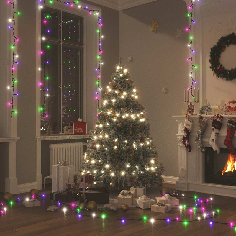 Instalație cu 2000 LED-uri, pastel multicolor, 200 m, PVC