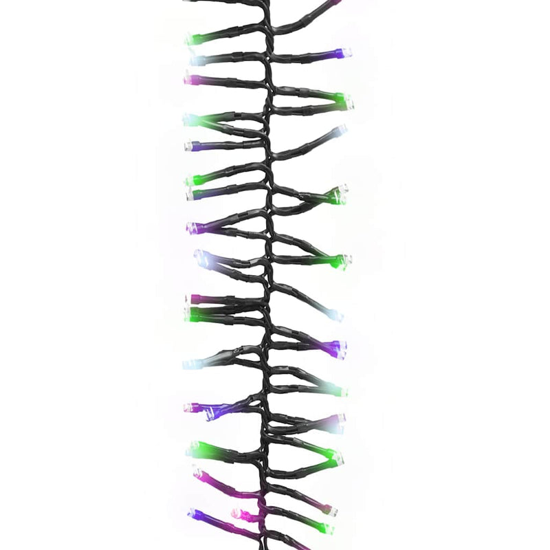 Instalație cluster, 1000 LED-uri, multicolor pastel, PVC