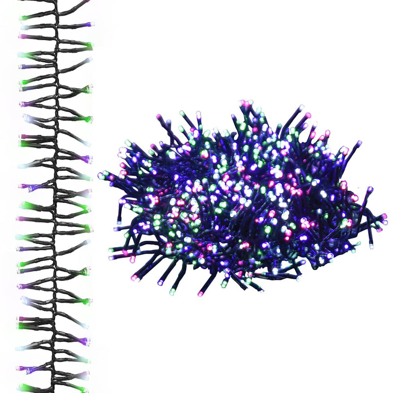 Instalație cluster, 2000 LED-uri, multicolor pastel, PVC