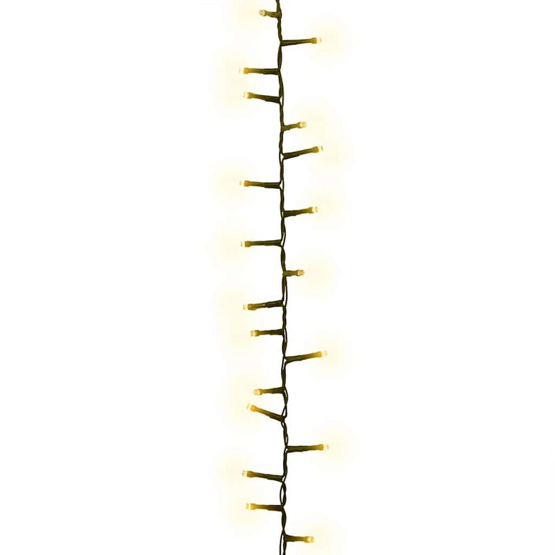 Instalație compactă cu 1000 LED-uri albe calde, 25 m, PVC
