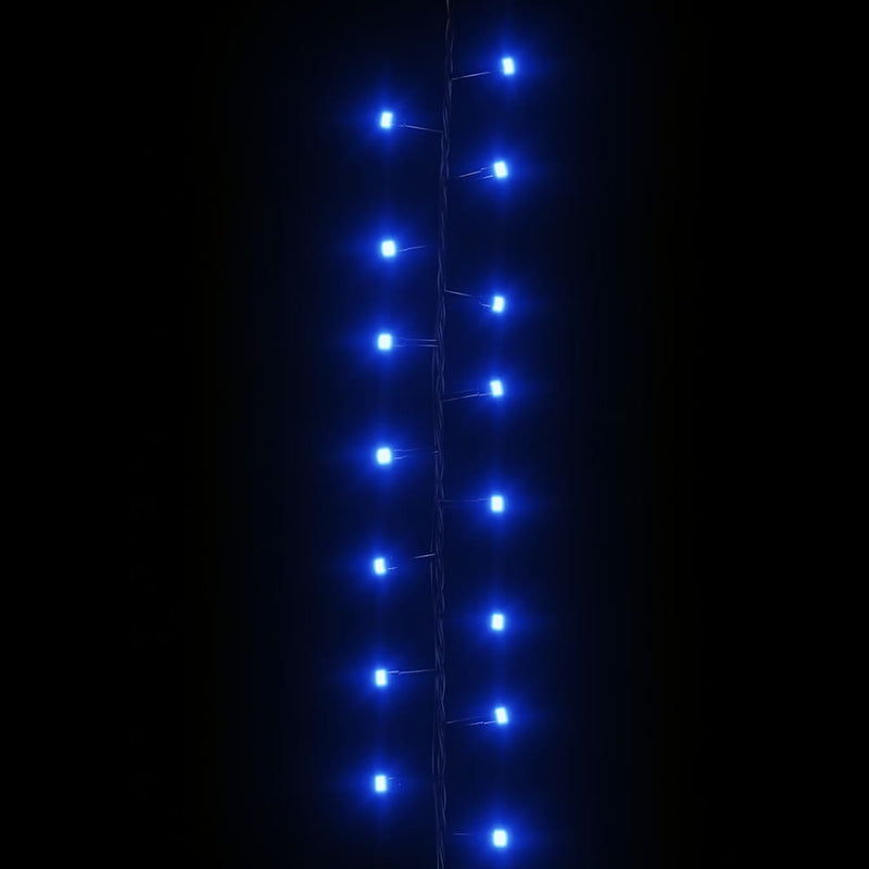 Instalație compactă cu 3000 LED-uri, albastru, 65 m, PVC