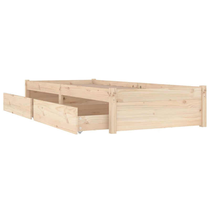 Cadru de pat cu sertare Small Single, 75x190 cm