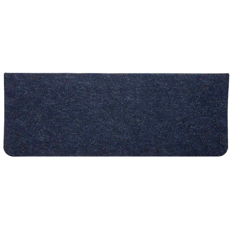 Covorașe scări autoadezive, 15 buc., albastru, 65x24,5x3,5 cm