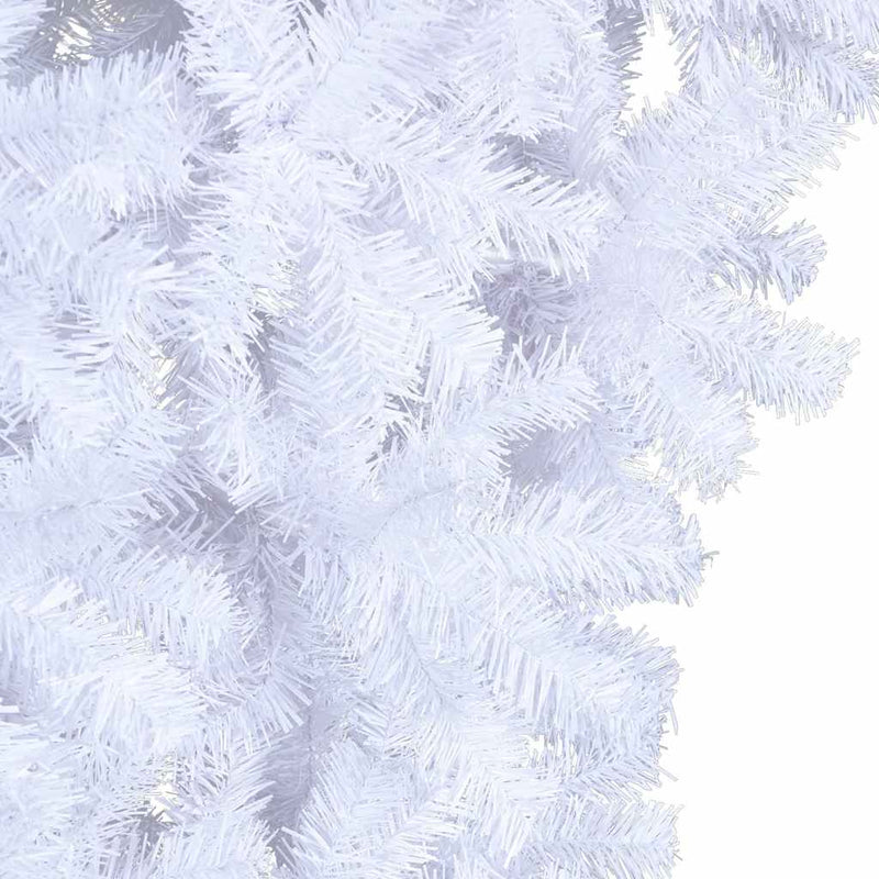 Brad de Crăciun artificial inversat, cu suport, alb, 120 cm