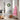 Jumătate brad de Crăciun artificial cu suport, roz, 120 cm, PVC