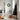 Jumătate de brad de Crăciun cu suport, negru, 150 cm, PVC