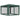 Cort de petrecere cu 4 pereți din plasă, verde, 3x4 m, HDPE