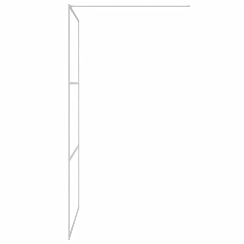 Paravan duș walk-in argintiu 115x195 cm sticlă ESG transparentă