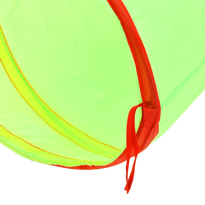 Tunel de joacă pt copii, 250 bile, verde, 175 cm, poliester
