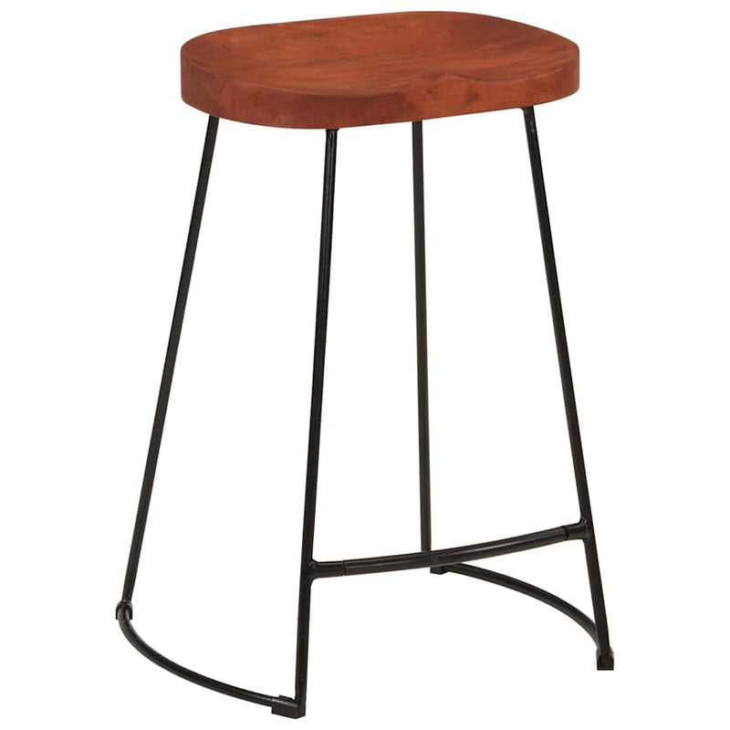 Scaune de bar Gavin 2 buc. 45x40x63 cm lemn masiv de mango