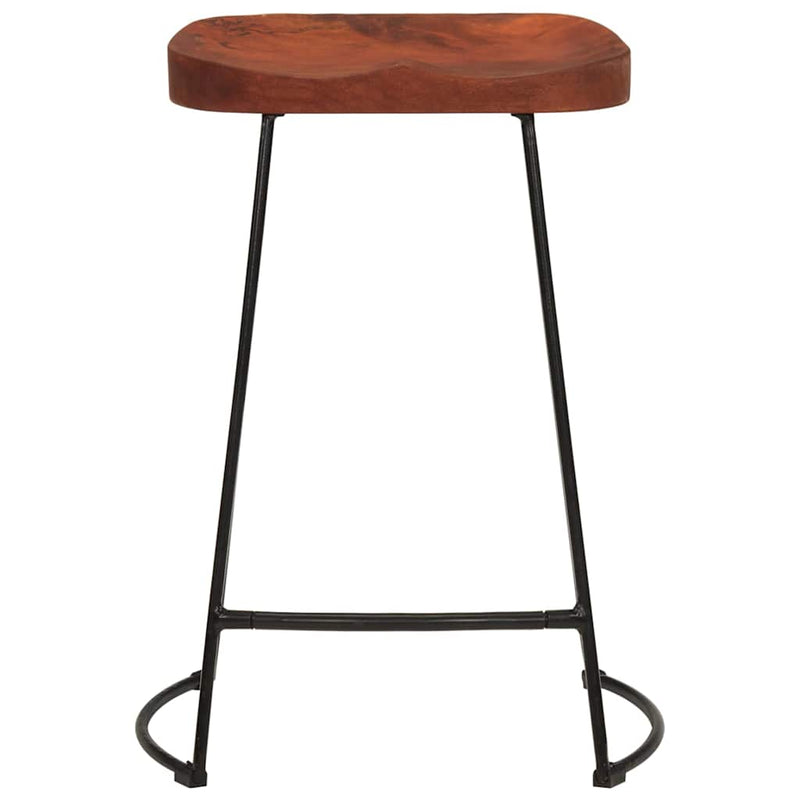 Scaune de bar Gavin 2 buc. 45x40x63 cm lemn masiv de mango
