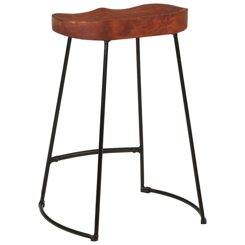 Scaune de bar Gavin 2 buc. 45x40x63 cm lemn masiv de mango
