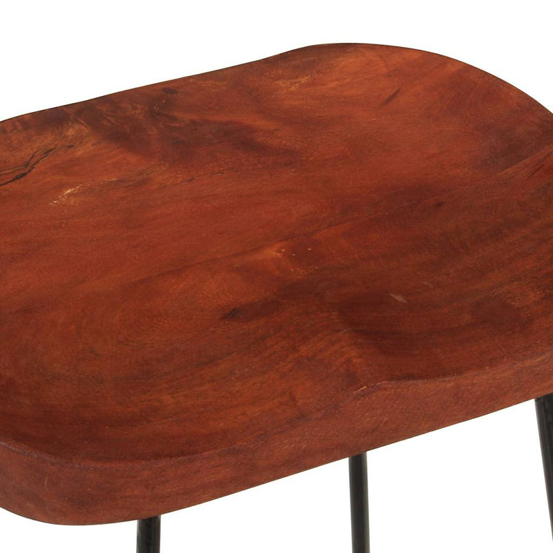Scaune de bar Gavin 2 buc. 45x40x63 cm lemn masiv de mango