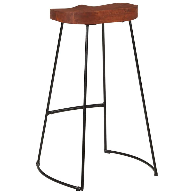 Scaune de bar Gavin 2 buc. 50x40x78 cm lemn masiv de mango