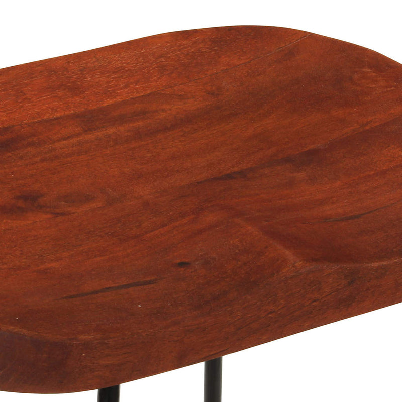Scaune de bar Gavin 2 buc. 50x40x78 cm lemn masiv de mango