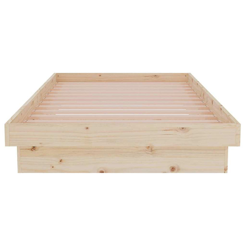 Cadru de pat single, 90x190 cm, lemn masiv