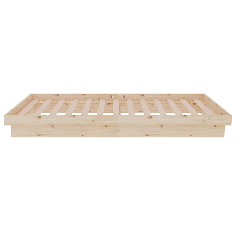 Cadru de pat single, 90x190 cm, lemn masiv
