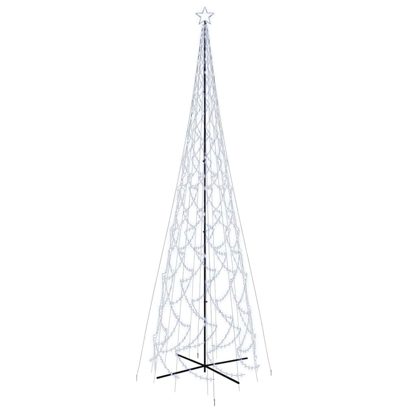 Brad de Crăciun conic, 3000 LED-uri, alb rece, 230x800 cm