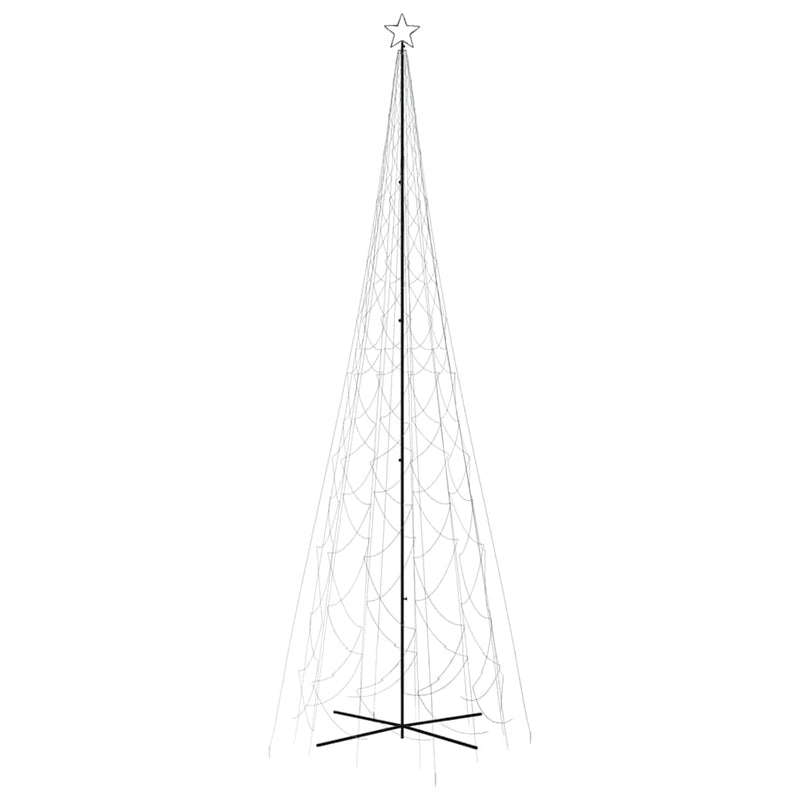Brad de Crăciun conic, 3000 LED-uri, alb rece, 230x800 cm