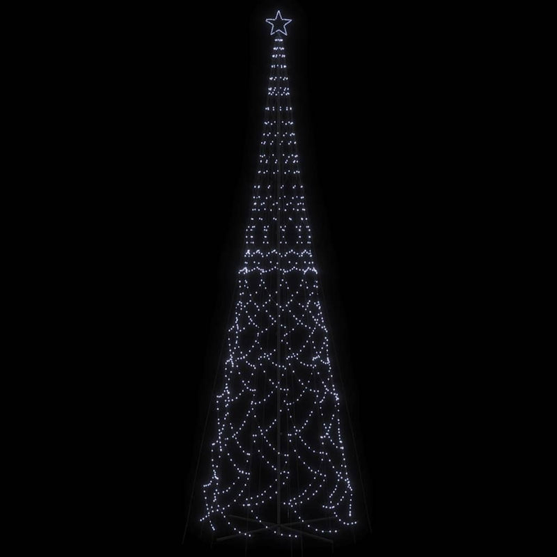 Brad de Crăciun conic, 3000 LED-uri, alb rece, 230x800 cm