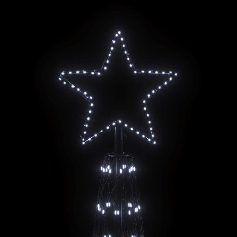 Brad de Crăciun conic, 3000 LED-uri, alb rece, 230x800 cm