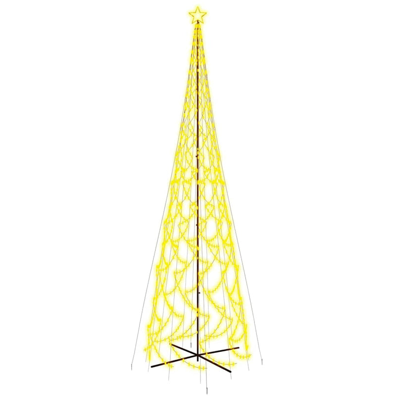 Brad de Crăciun conic, 3000 LED-uri, alb cald, 230x800 cm