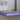 Cadru de pat cu LED, dublu, alb, 135x190 cm, lemn masiv