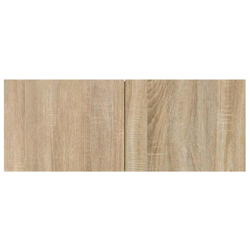 Comode TV, 2 buc., stejar sonoma, 80x30x30 cm, lemn compozit