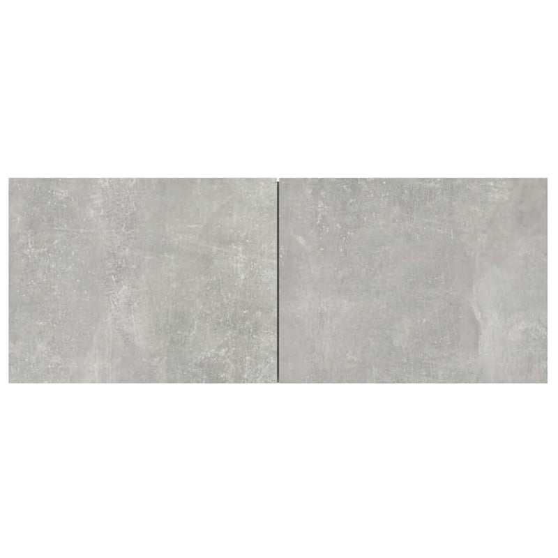 Comode TV, 2 buc., gri beton, 80x30x30 cm, lemn compozit