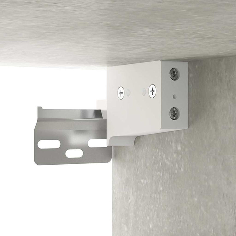 Comode TV, 2 buc., gri beton, 80x30x30 cm, lemn compozit