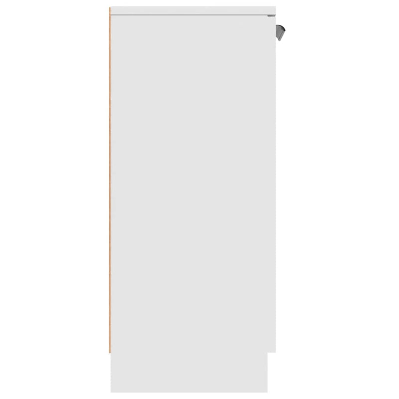 Dulap, alb, 60x30x70 cm, lemn prelucrat