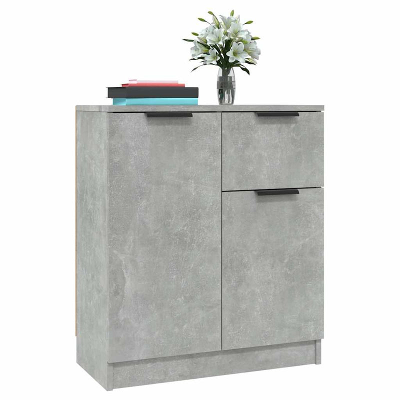 Dulap, gri beton, 60x30x70 cm, lemn prelucrat